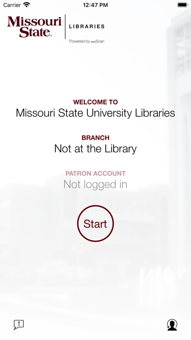 Missouri State Self Checkout Screenshot