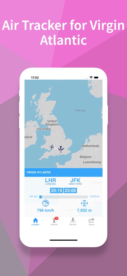 Tracker For Virgin Atlantic