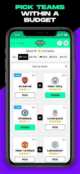 Game screenshot Teamz Fantasy Football apk