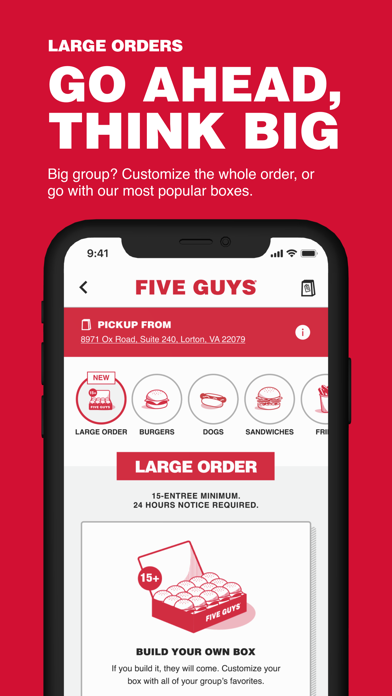 Five Guys Burgers & Fries Screenshot