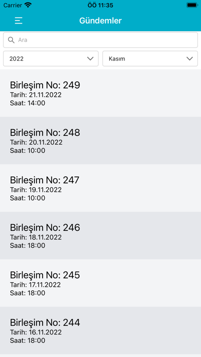 ABB Meclis Gündemi Screenshot