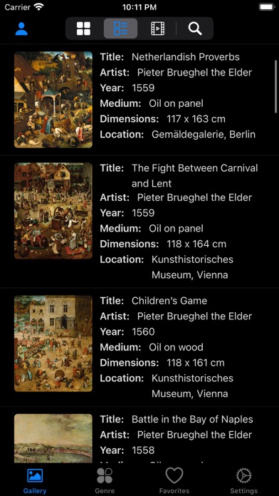 Artlist - Bruegel Collection Screenshot