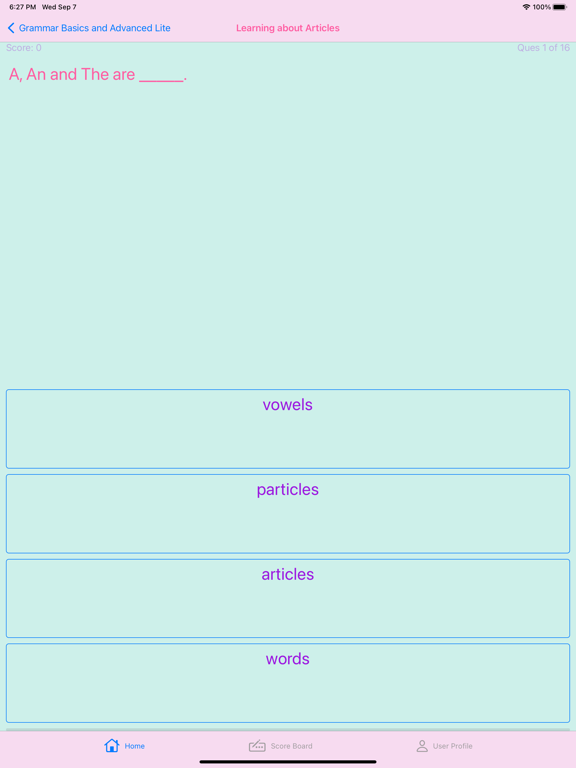 Screenshot #5 pour English Grammar Basics Lite
