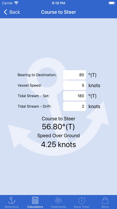 Sailing Reference Screenshot