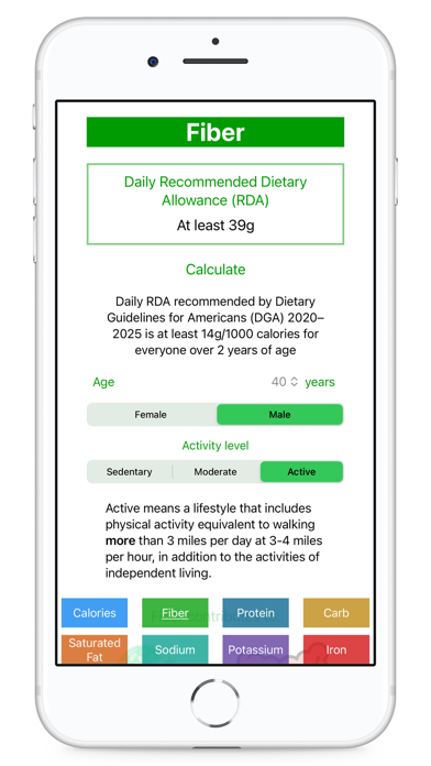 Key Nutrients RDA Calculatorのおすすめ画像3