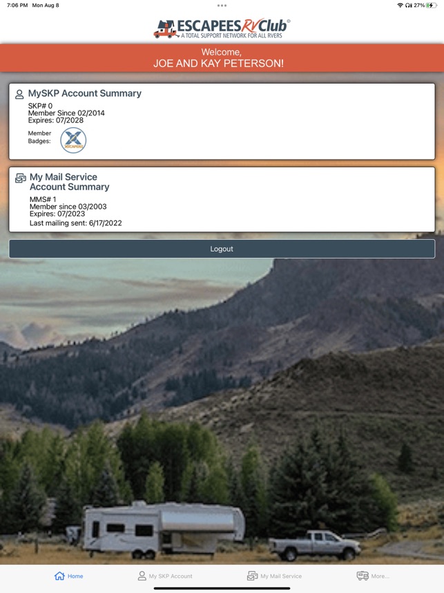Escapees Mobile App · Escapees RV Club