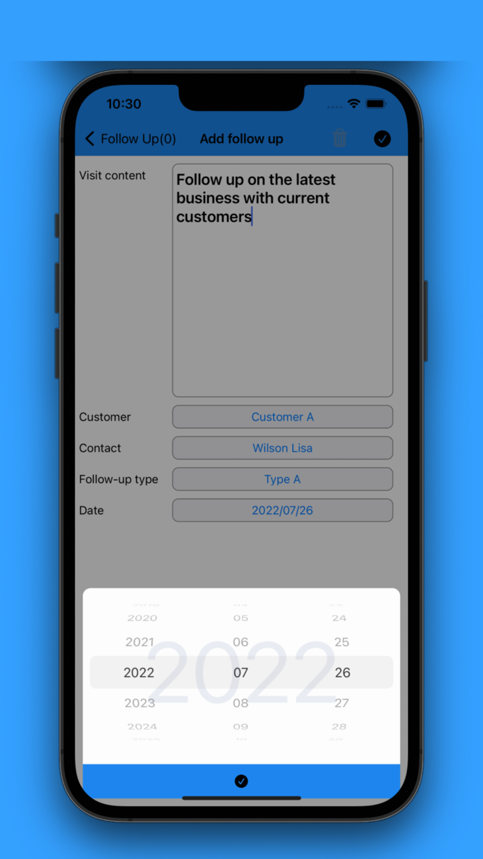 CRM Customer BusinessMy Order