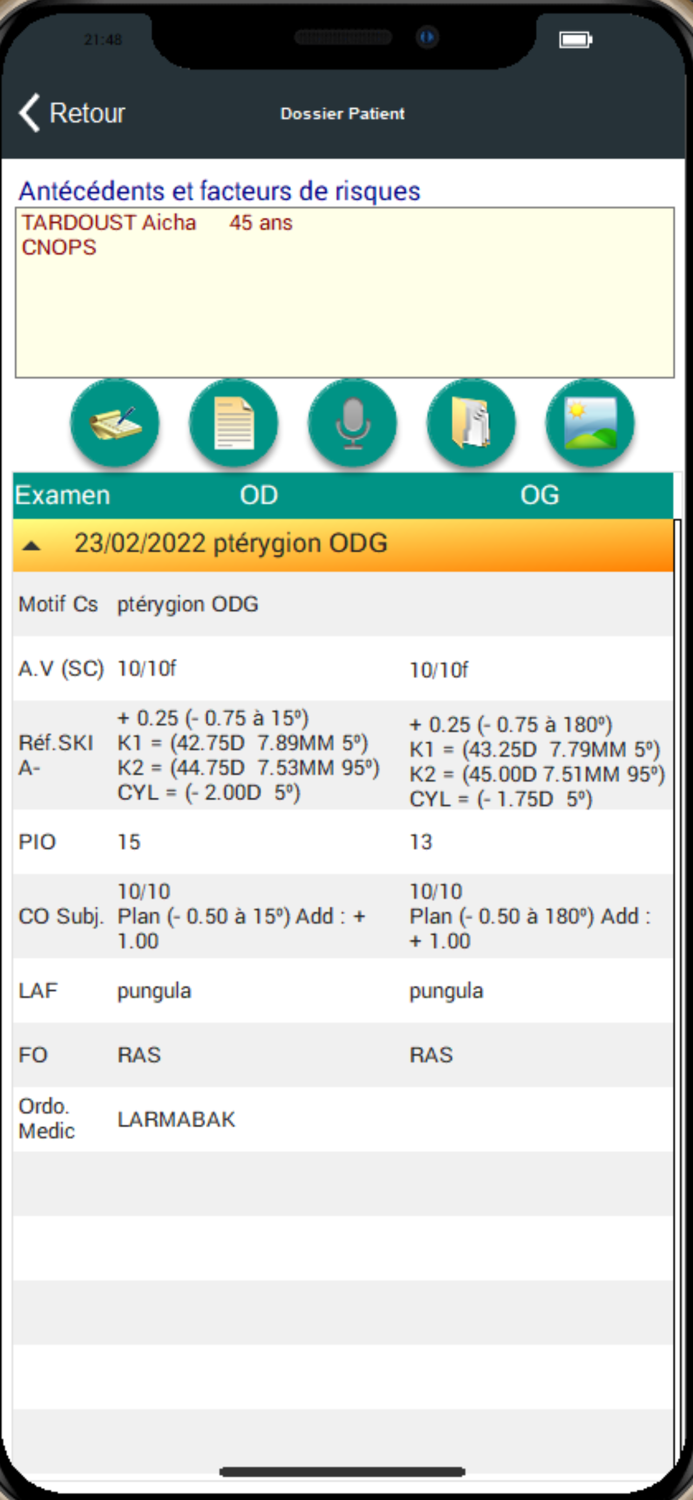 GestiCab Ophtalmologie