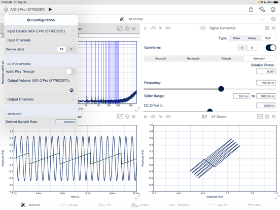 SignalScope X iPad app afbeelding 8