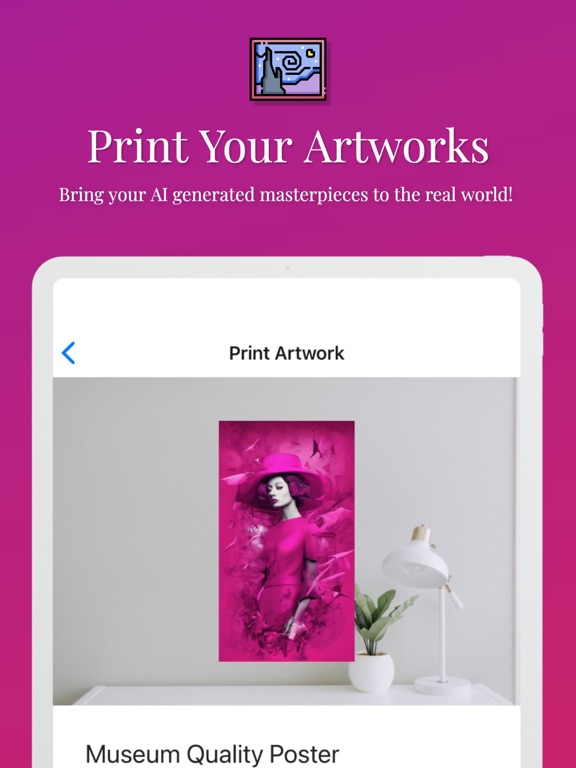 AI Artwork Generator - Canvism iPad screenshot 5 - Entertainment app