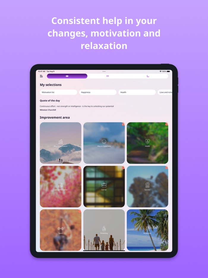 Affirmations and daily quotes