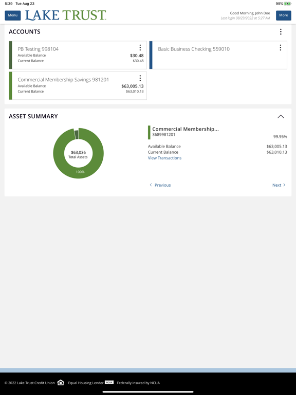 Screenshot #5 pour Lake Trust Business Banking