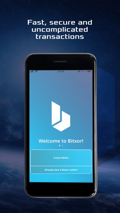 Bitxor Wallet Screenshot