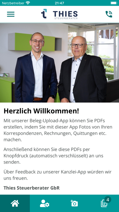Screenshot #1 pour Steuerberater Thies