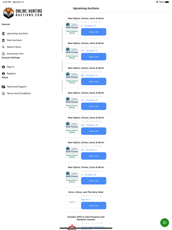 Online Hunting Auctions