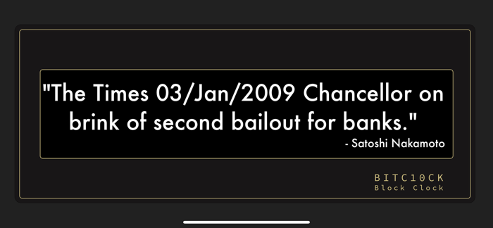 Bitcoin Block Clock App