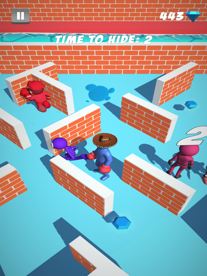 Hide and seek by friends