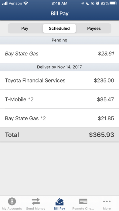 Evansville FCU Mobile Banking Screenshot