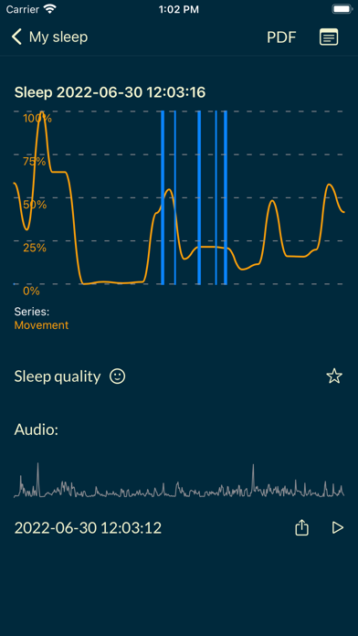 Sleep monitoring 2 Screenshot
