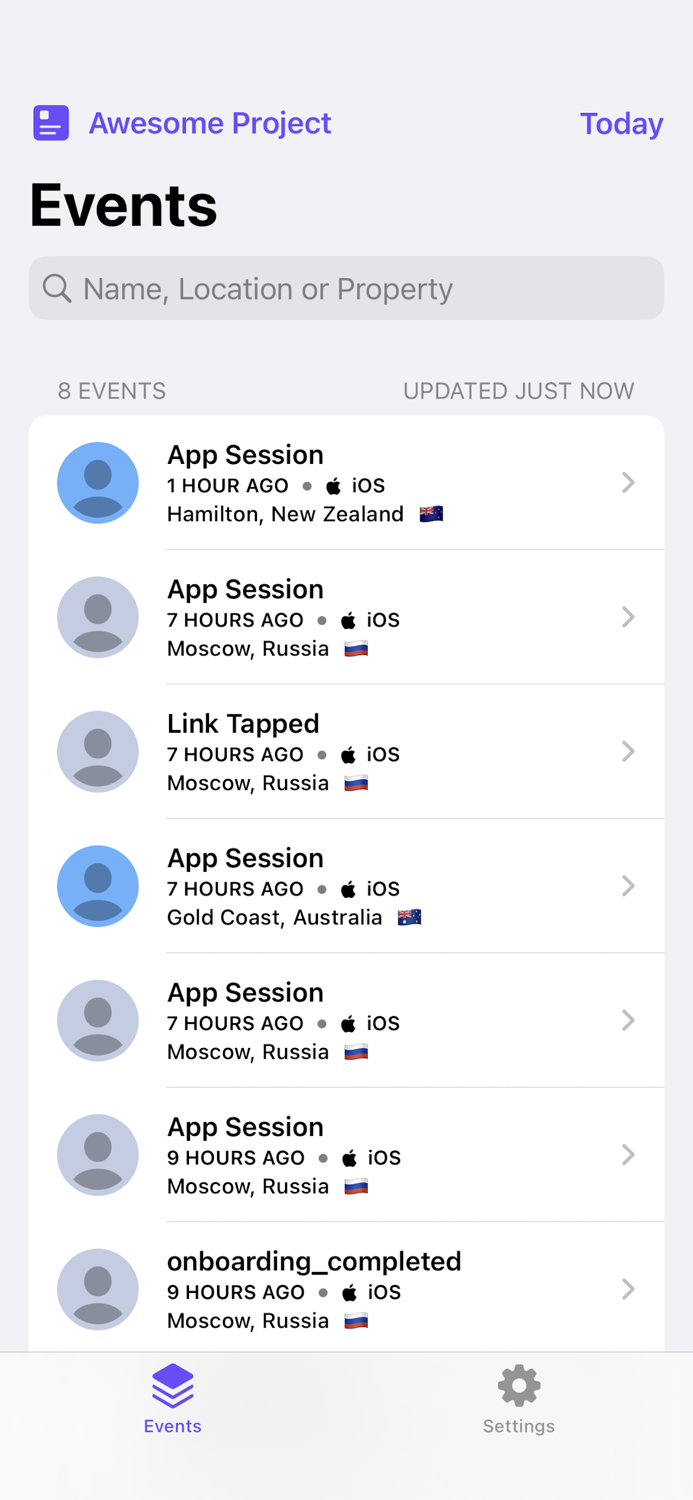 Scout - Mixpanel Event Viewer