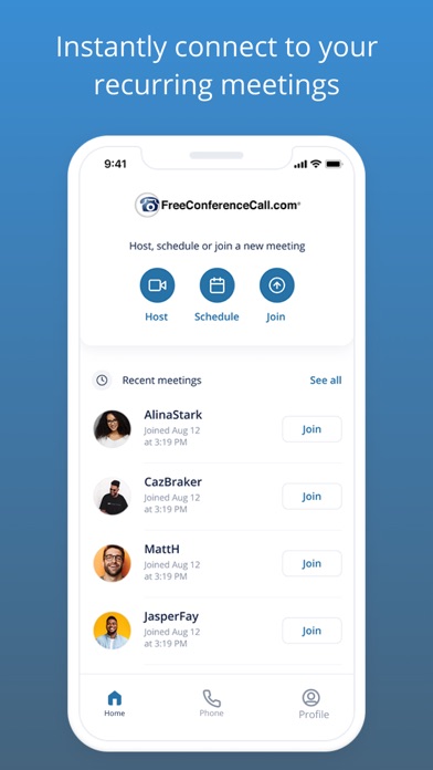 Free Conference Call Screenshot