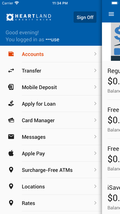 Heartland CU Mobile MN Screenshot
