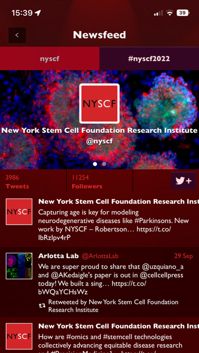 The NYSCF Conference Screenshot
