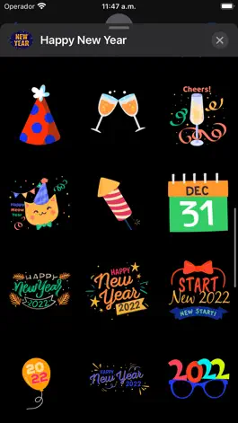 Game screenshot New Year: Animated Stickers hack