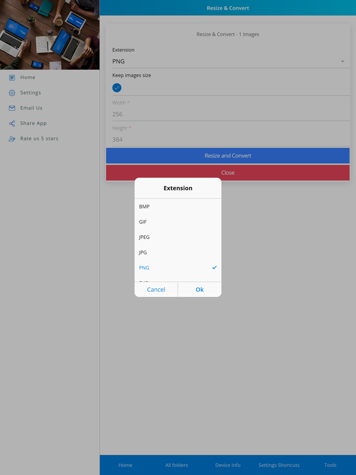 Image Convert And Resize