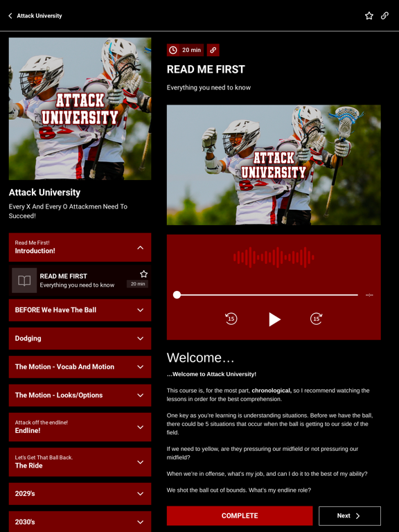 Project KC Lacrosse iPad screenshot 2 - Sports app