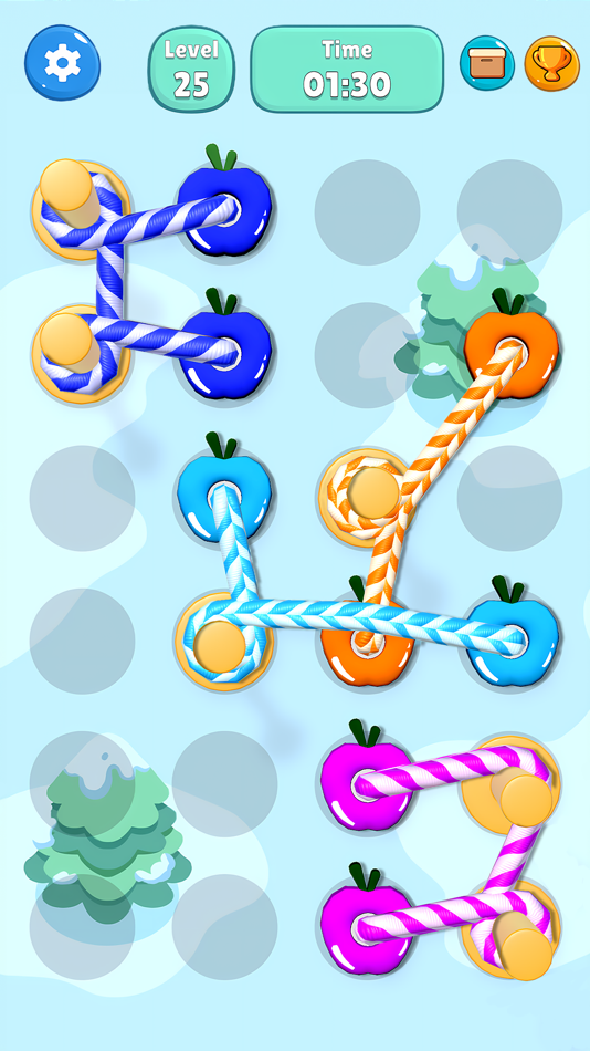 #8. Tangled Line 3D: Knot Twisted (iOS) 由: Hiker Games Joint Stock Company