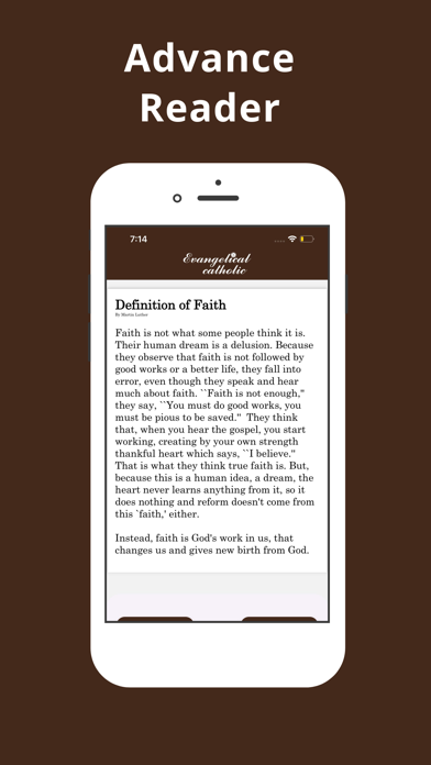 Evangelical catholic Screenshot