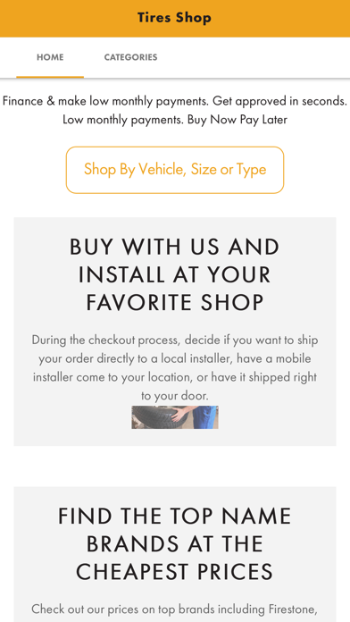 Tires Shop: Buy New Tires Screenshot