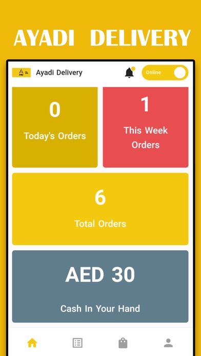 Ayadi delivery Screenshot