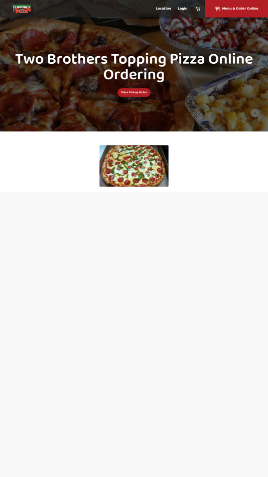 #1. Two Brothers Topping Pizza (iOS) 由: Pizzamico LLC