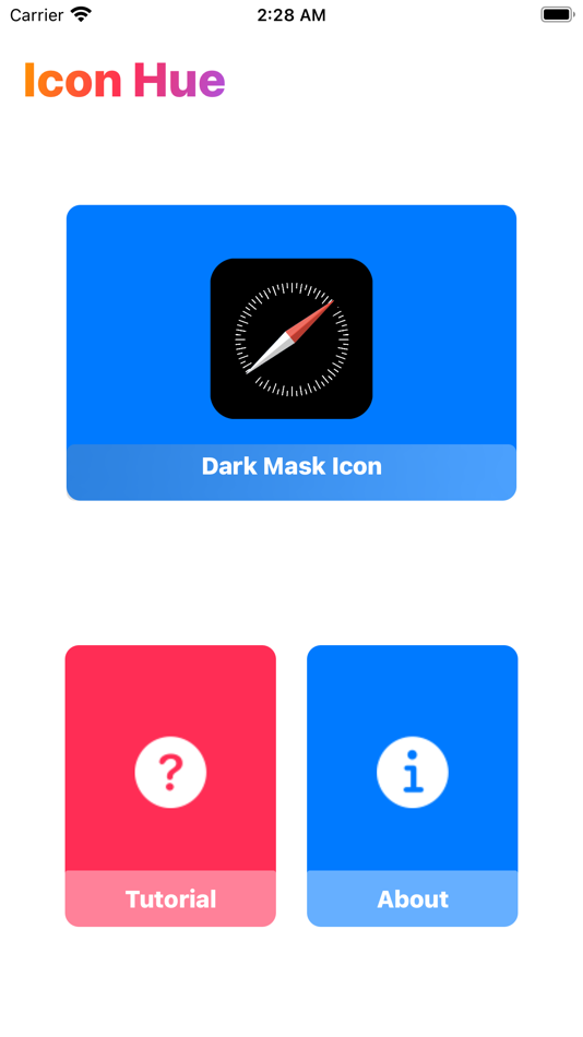 #1. Icon Hue (iOS) 由: Brendan Torpey