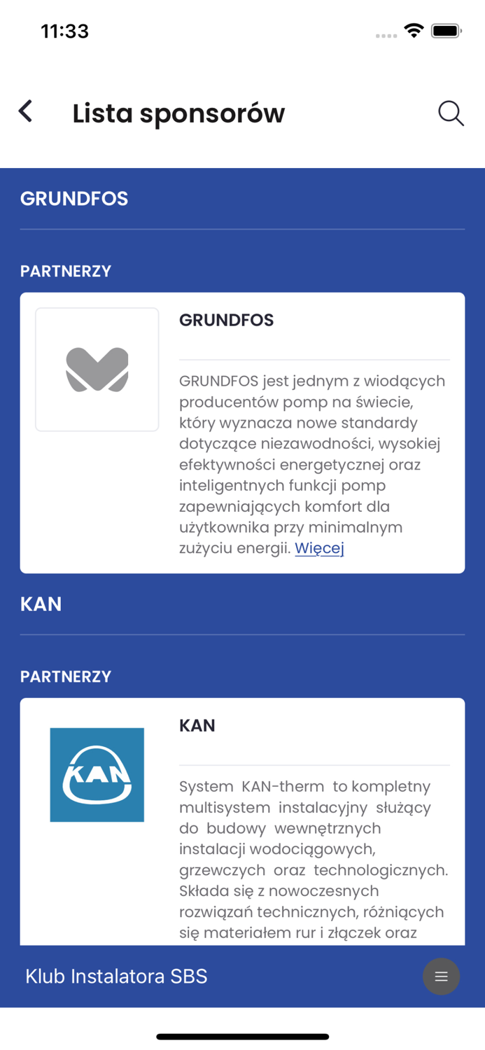 Klub Instalatora SBS