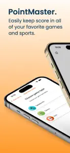 PointMaster Scorekeeper screenshot #1 for iPhone
