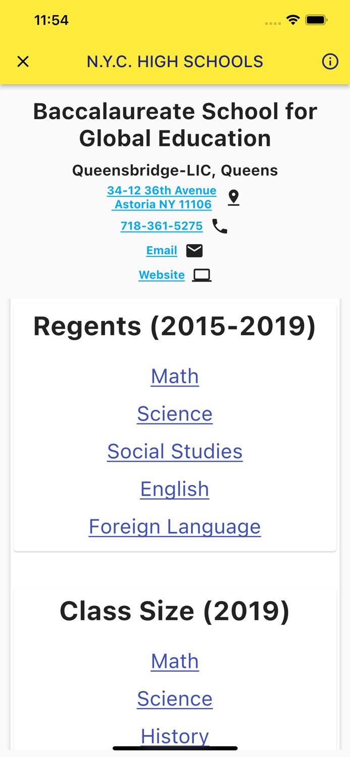 NYC H.S. Information