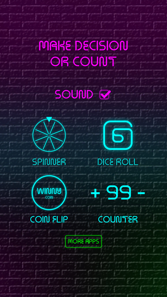 #1. Wheel Spinner, Dice, Coin Flip (iOS) 由: Slovenka Dimitrijevic