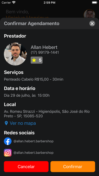 Allan Hebert Barber Shop Screenshot