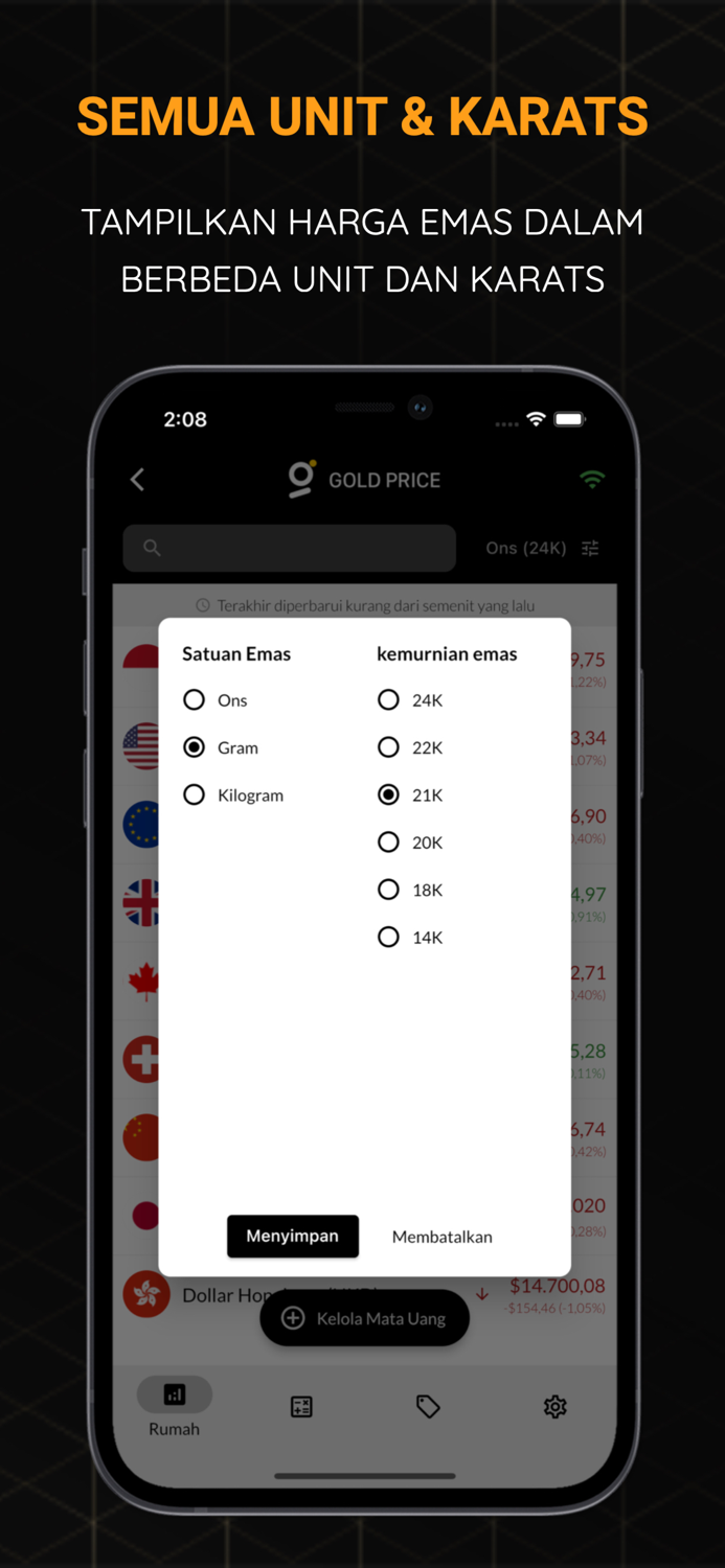 Harga Emas Langsung Hari Ini