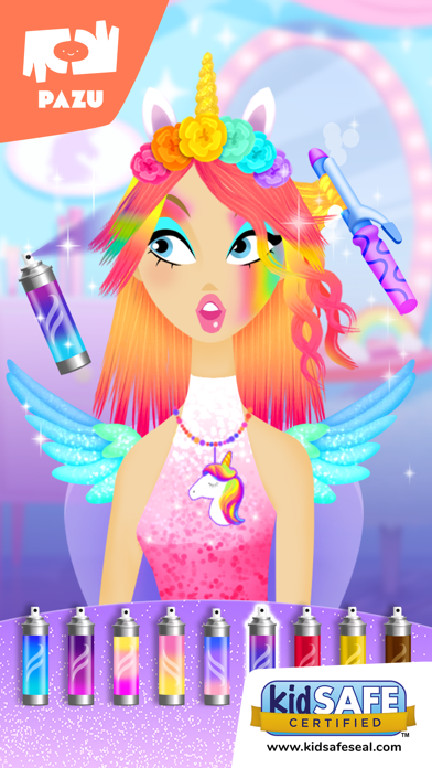 Girls Hair Salon Unicorn Screenshot