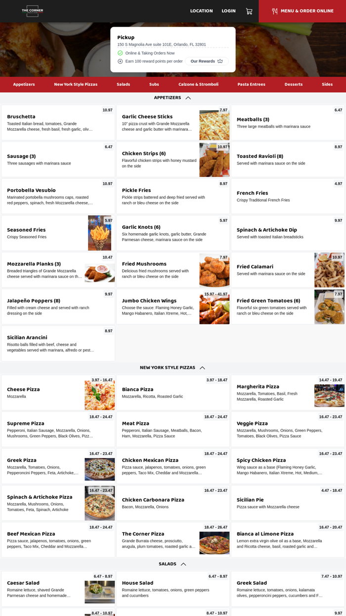 The Corner Pizza Bar