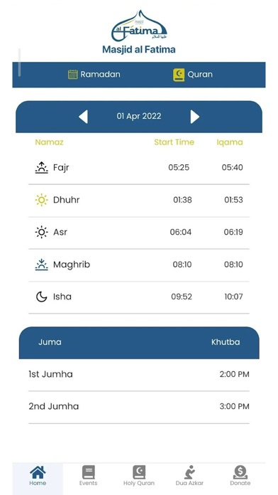 Masjid Al Fatima Canada Screenshot
