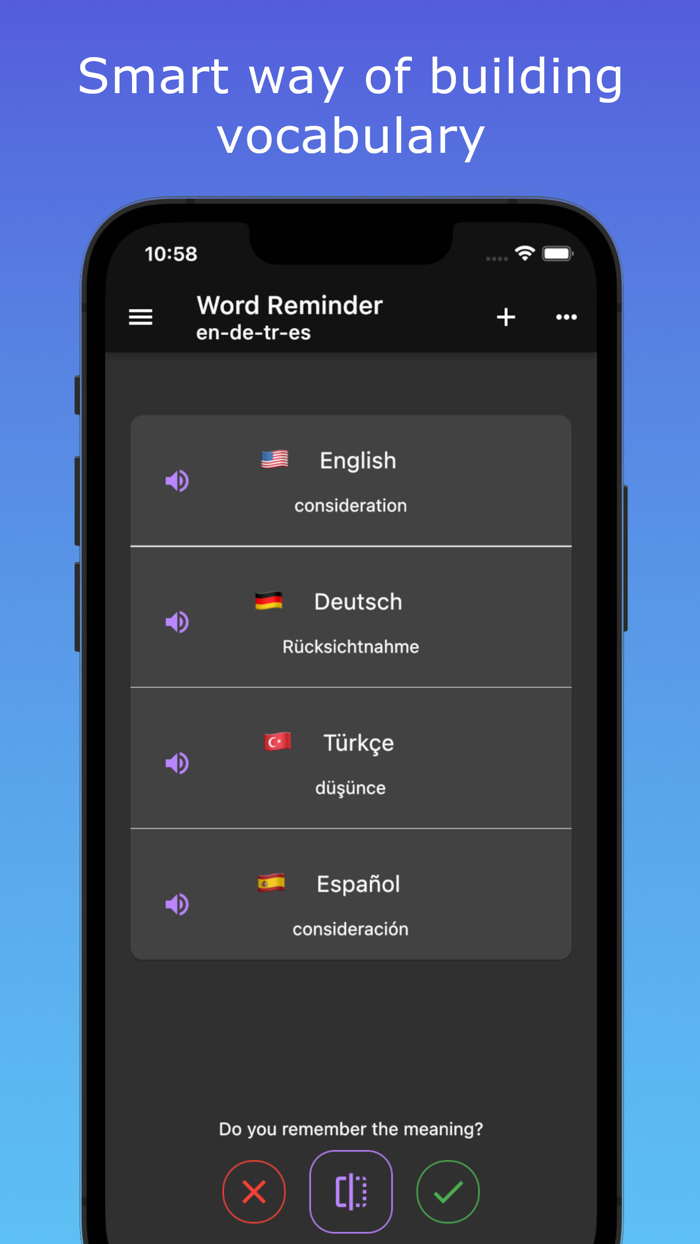 Word Reminder Build Vocabulary