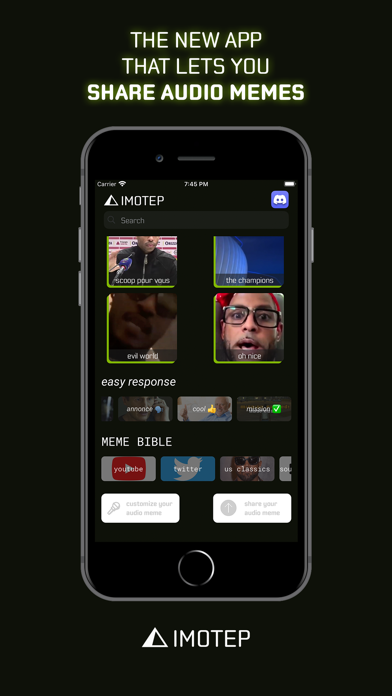 Imotep - memes & voice memos Screenshot