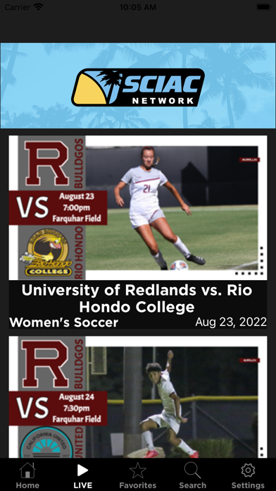 SCIAC Network Screenshot