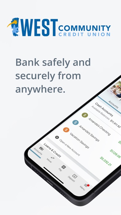 West Community Credit Union Screenshot