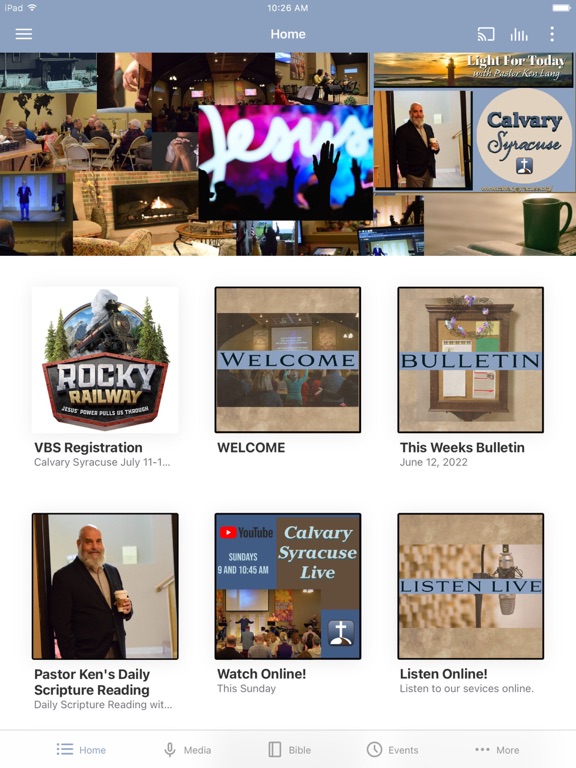 Calvary Syracuse iPad screenshot 1 - Education app